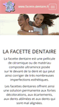 Mobile Screenshot of facette-dentaire.fr