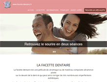 Tablet Screenshot of facette-dentaire.fr